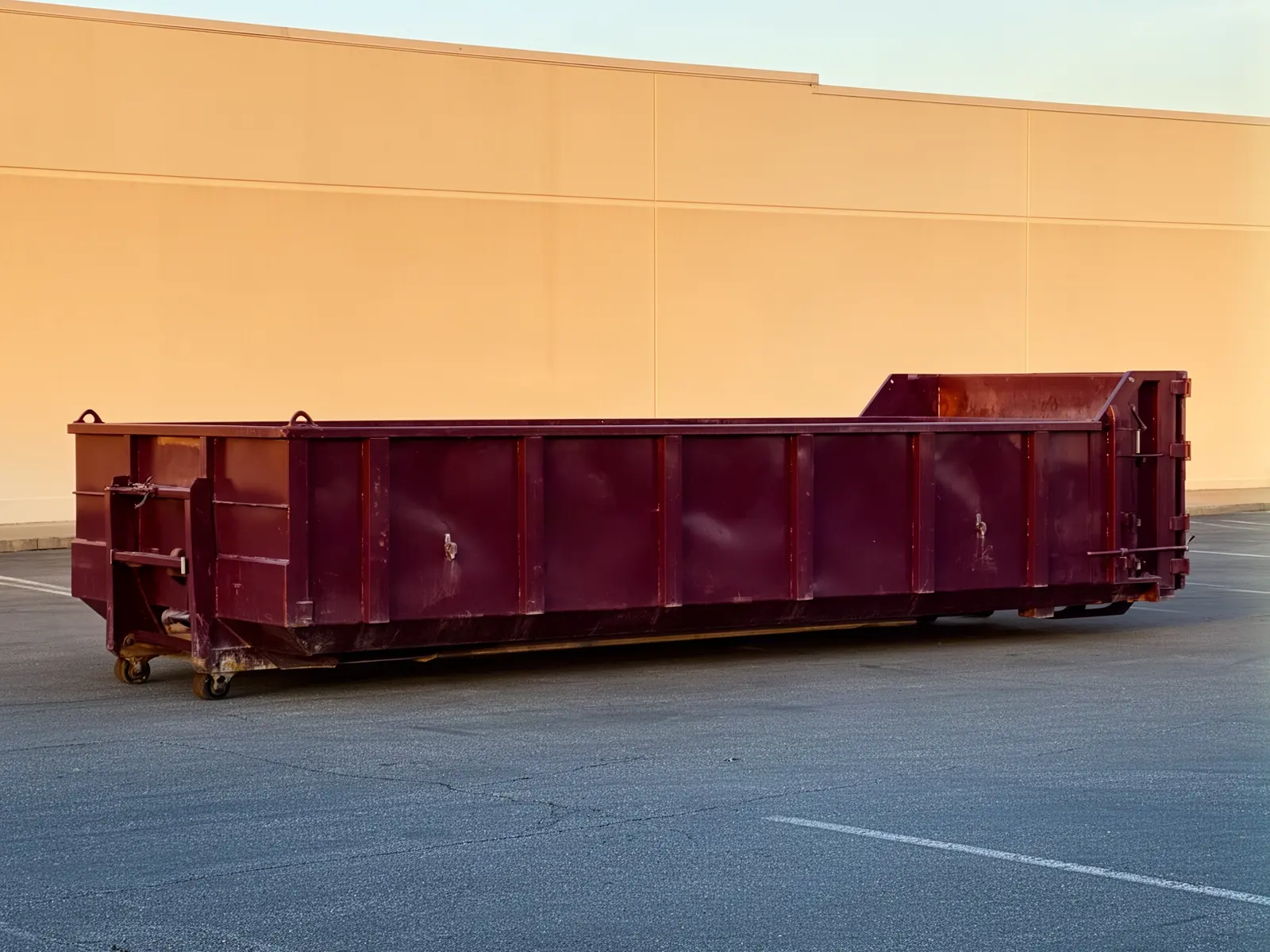 Roll-off dumpster from Level Ground Mini Dumpsters in Dallas, TX